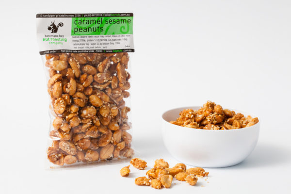 caramel sesame peanuts