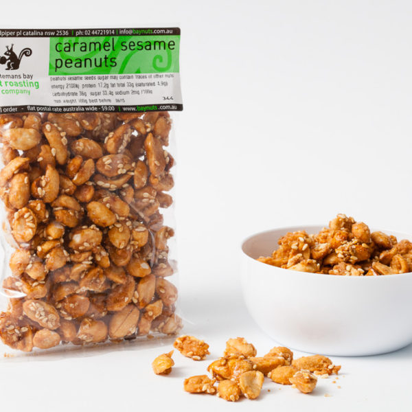 Caramel Sesame Peanuts Australian Grown 100gm For Sale Buy Online